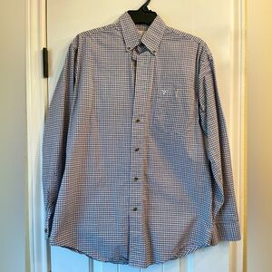 🌟NWOT🌟 Wrangler 20X plaid button-down, size M